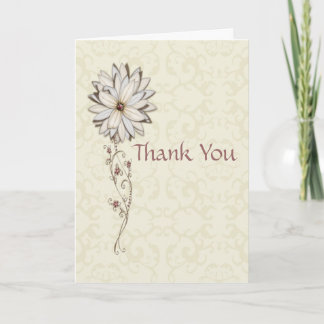 Thank You for Gifts with Elegant Flower Design Card