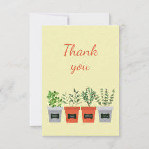 Thank You For Help Watering Plants, Gardening Card