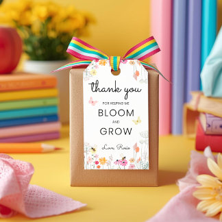 Thank You for Helping Me Bloom and Grow Teacher Gift Tags
