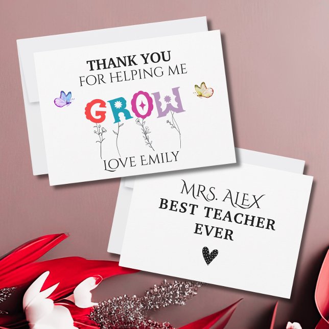 Thank you for Helping me Grow Teacher appreciation (Creator Uploaded)