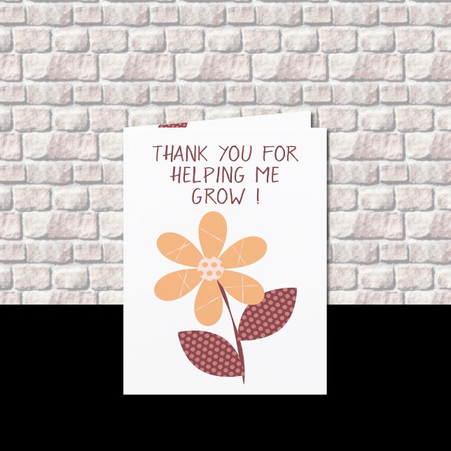 Thank you for helping me grow teacher card (Creator Uploaded)