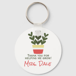 Thank You For Helping Me Grow Teacher Key Ring