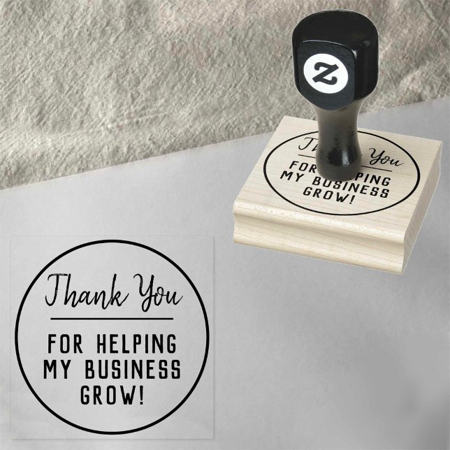 Thank You For Helping My Business Grow Rubber Stamp (Creator Uploaded)