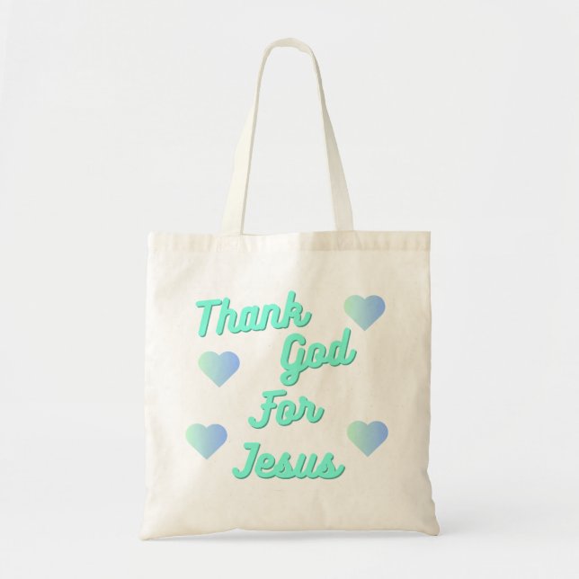 Thank you for Jesus  Tote Bag (Front)
