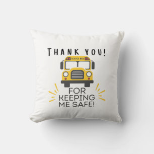 Thank you for keeping us safe school bus driver cushion