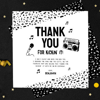 Thank You For Kicking It With Me 90s Hip Hop Card