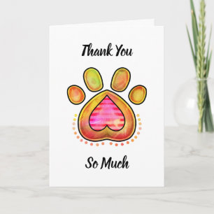 Thank You For Looking After My Dog Card