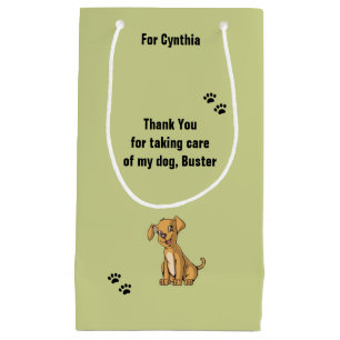 Thank you for looking after my dog small gift bag