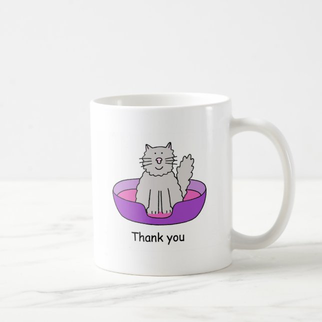 Thank you for Looking After the Cat. Coffee Mug (Right)