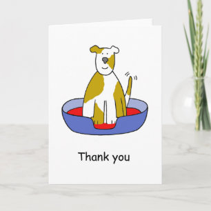 Thank you for looking after the dog. card