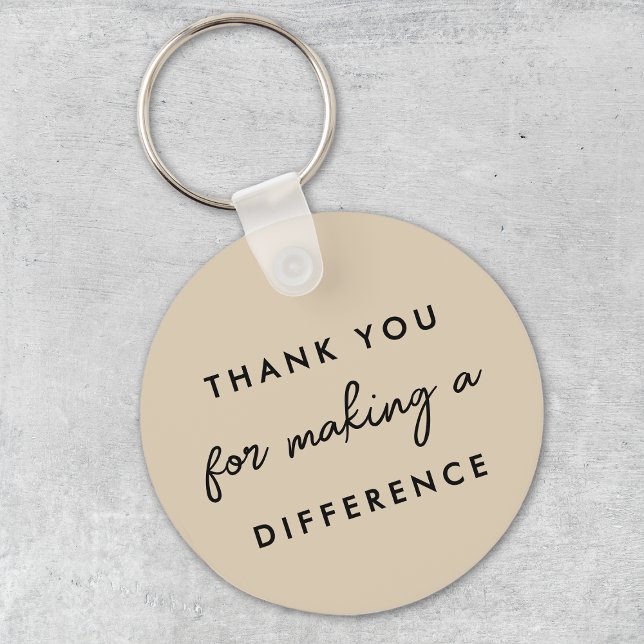 Thank you for Making a Difference  Key Ring (Creator Uploaded)