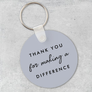 Thank you for Making a Difference  Key Ring