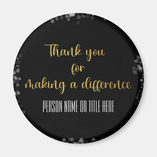 Thank You for Making a Difference Magnet (Front)