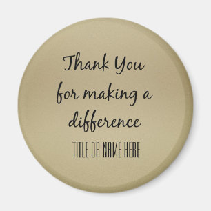 Thank You for Making A Difference Personalised Magnet