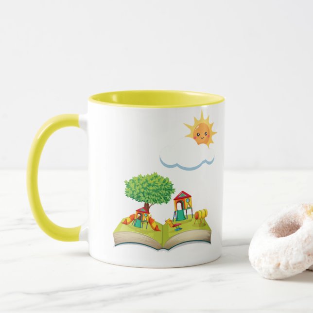 Thank You for Making Learning Fun  Custom  Teacher Mug (With Donut)