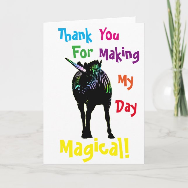 Thank You For Making My Day Magical Card (Front)