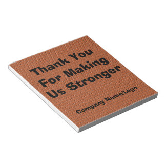 Thank You For Making Us Stronger Employee Notepad