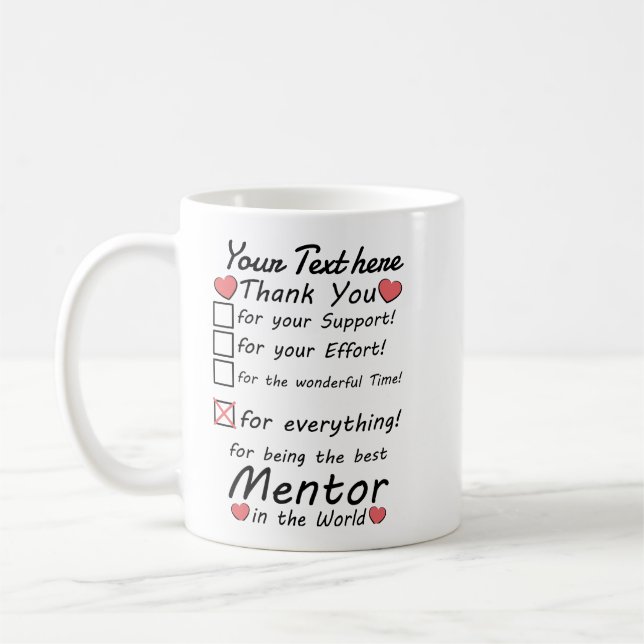 Thank You for Mentor Teacher End of Year Coffee Mug (Left)