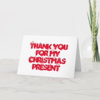 Thank you for my Christmas present