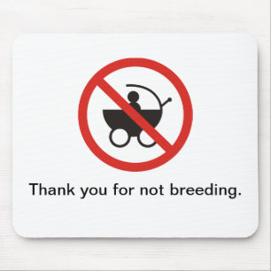Thank you for not breeding mousepad