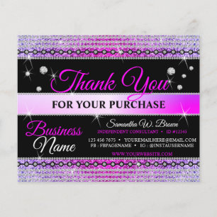 Thank You For Order Sparkle Purple Jewellery