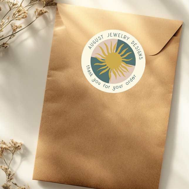 THANK YOU FOR ORDERING Sun Modern Cute CUSTOM Classic Round Sticker (THANK YOU FOR ORDERING Sun Modern Cute CUSTOM Classic Round Sticker
)