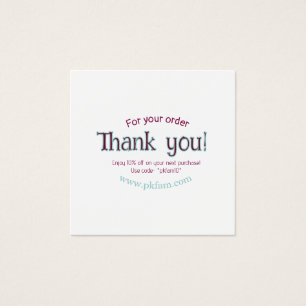 Thank you for purchase pink family business detail