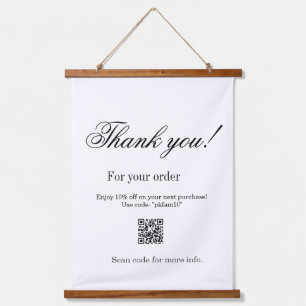 Thank you for purchase pink family business detail hanging tapestry