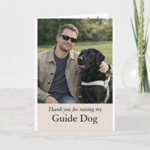 Thank You for Raising my Guide Dog Card