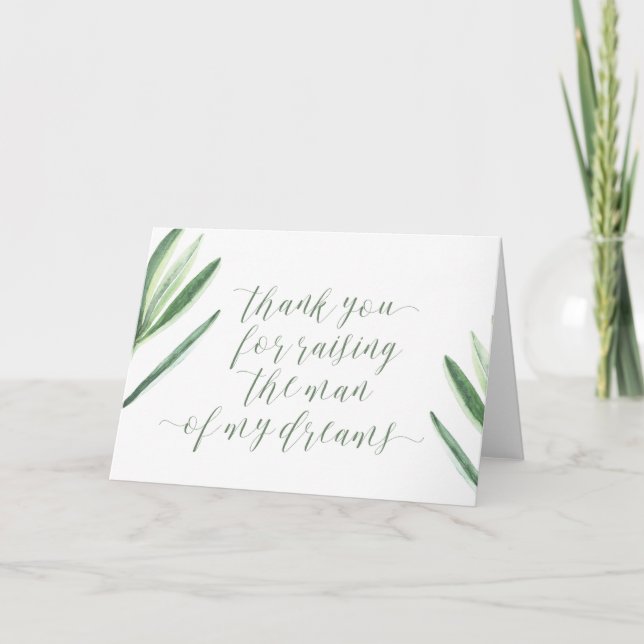Thank You For Raising the Man of My Dreams Card (Front)