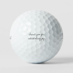 'Thank You For Scheduling Joy' Balance Wellness Golf Balls