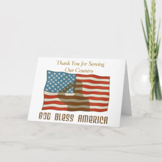 Thank You for Serving Our Country Card