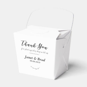 Thank You For Sharing This Day With Us Favour Box