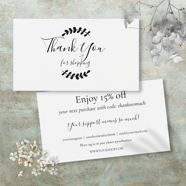 Thank You For Shopping Discount Card (Thank You For Shopping Discount Card)