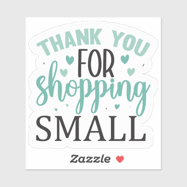 Thank You for Shopping Small (Sheet)