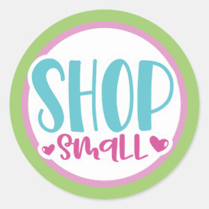 Thank you for shopping small classic round sticker