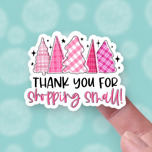 Thank You for Shopping Small Pink Christmas Trees (Creator Uploaded)