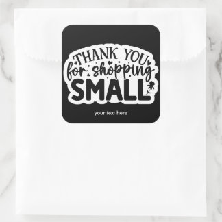 Thank you for shopping sticker