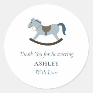 Thank You for Showering Her With Love Baby Shower Classic Round Sticker