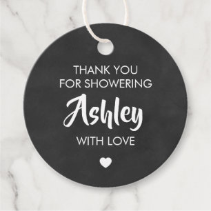 Thank You for Showering Her With Love Gift Tag