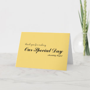Thank you for special day card