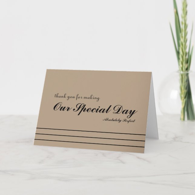 Thank you for special day card (Front)