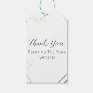 Thank You for Starting The Year with Us Gift Tags