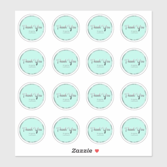 Thank you for supporting a small business (Sheet)