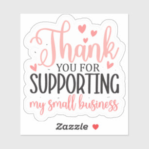 Thank You for Supporting My Small Business