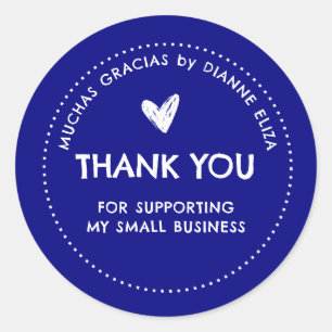 Thank You For Supporting My Small Business Classic Round Sticker