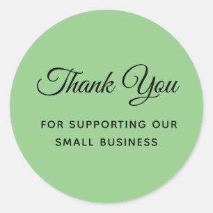 Thank You for Supporting My Small Business Classic Round Sticker