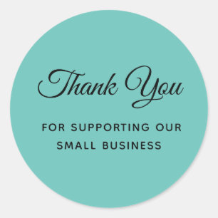 Thank You for Supporting My Small Business Classic Round Sticker