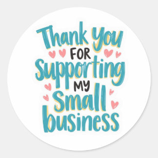 Thank You for Supporting My Small Business Label