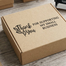 Thank You For Supporting My Small Business Leaf